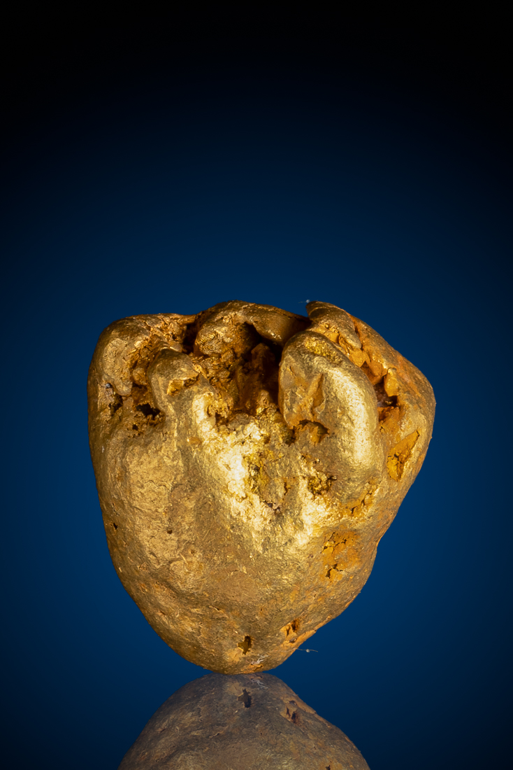 (image for) Rare Shiny American River Natural Gold Nugget - 11.44 grams